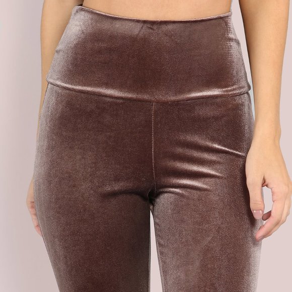 Velvet Leggings Mocha, Size M - Picture 4 of 4